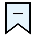 Bookmark Minus SVG Icon